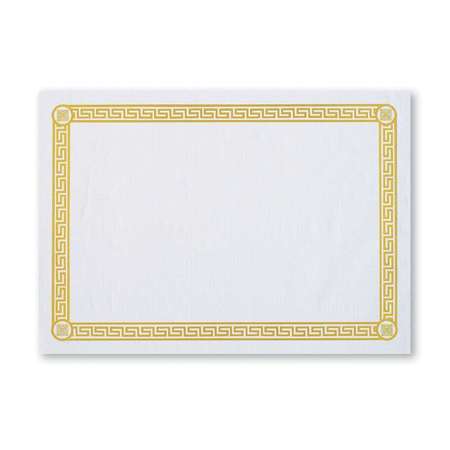 SMITH LEE Smith Lee 10x14 Gold Greek Key Economy Line Paper Placemates, PK1000 PP37640